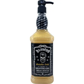 Metalicky zlatý gel na holení BANDIDO Exclusive shaving gel Metallic Gold 1000 ml