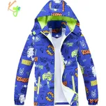 Chlapecká šusťáková bunda nezateplená Kugo B2871, modrá (chlapecká jarní, podzimní bunda)