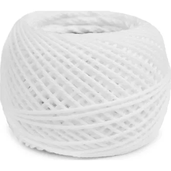 Příze Stoklasa - Bavlněná příze macrame / háčkovací 40 g rozčesávací (1 ks) bílá