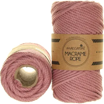 Příze Maccaroni Rope 4 mm starorůžová 912