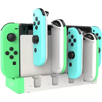 iPega 9186 Charger Dock pro N-Switch a Joy-con White/Green PG-9186A