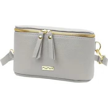 Kabelka Kožená kabelka Luka 01-001 DOLLARO GOLD - popelavá