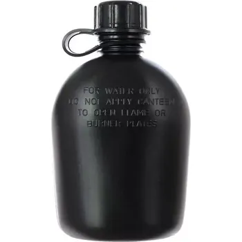 Kempingové nádobí Polní láhev Bez obalu plastová ČERNÁ (Plastová láhev používaná vojáky v Americké armádě.)