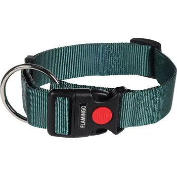 Obojek pro psa FLAMINGO Ziggi obojek (XL) 55-75x4cm - tmavě zelený