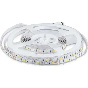 LED páska LED pás RGB+W do interiéru, 8W/m, 357lm/m, 12V, 60LED/SMD5050, IP20 Neutrální bílá