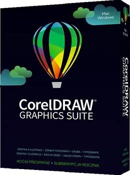 Grafický software Corel CorelDRAW Graphics Suite 365 2024 CZ elektronická licence prodloužení na 1 rok
