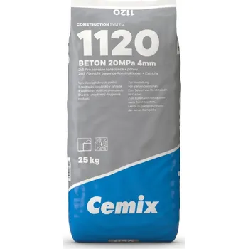 Omítka CEMIX 1120 Beton 4mm 20Mpa 25kg (48ks/pal)