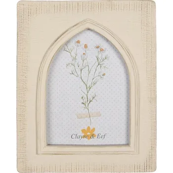 Rám na obraz Béžový fotorámeček Pierreck ve tvaru lomeného oblouku – 10x15 cm