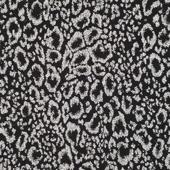 Kabátovina 17153 černobílá, zvířecí vzor, š.145