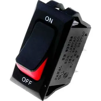 vypínač HB-110-C7N-BBR-A kolébkový spínač