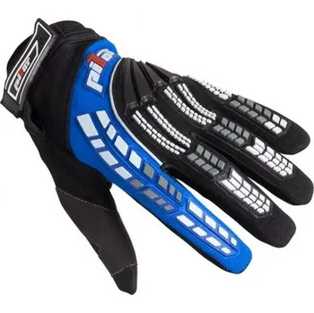 Moto rukavice MX rukavice na motorku Pilot černo/modré 3XL