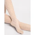 Silonky s jemným vzorem Fiore G 6104 Hailey 15 den Velikost: S, Barva: Smetanová