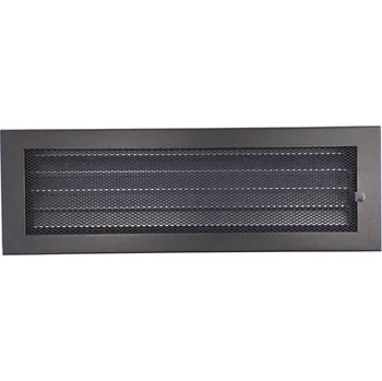 Větrací mřížka LAgrid s.r.o. Krbová mřížka Klasik 40x13 černá s žaluzií