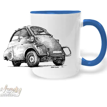 Hrnek - BMW Isetta Barva: Modrá
