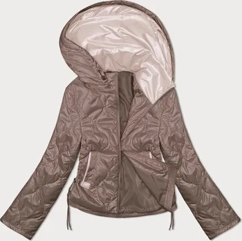 Tmavě béžová dámská bunda se stahujícími šňůrkami na bocích S'West (B8235-101) odstíny béžové M (38)