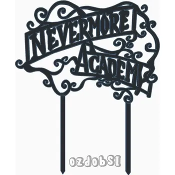 Výuková hračka Wednesday academy - dortový zápich - Modrá