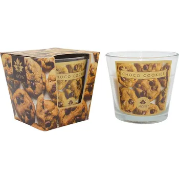 Svíčka AROME svíčka vosková ve skle 120g Choco cookies 0301