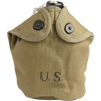 Kempingové nádobí Polní láhev US M10 REPRO set (Naprosto věryhodná válečná reprodukce polní láheve M1910 používané u US ARMY.)