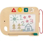 PETIT COLLAGE Dřevěná magnetická kreslící tabulka