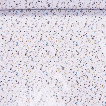 ubrus Ubrus PVC s textilním podkladem 5744120 drobné kytičky, žluto hnědé, š.140cm (metráž)