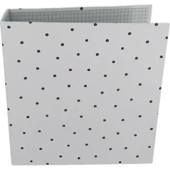 Fotoalbum mintopia Album na scrapbooking 21×22,5cm - bílé s tečkami