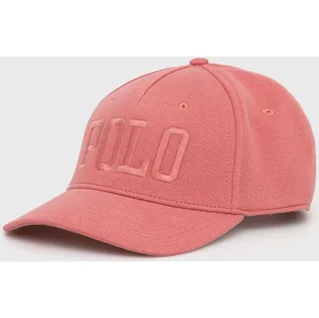 Kšiltovka Čepice Polo Ralph Lauren růžová barva, s aplikací 710869851001 34X, vel. ONE SIZE