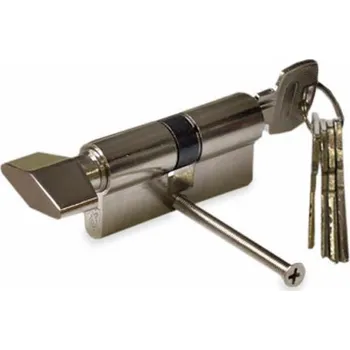 Vložka do dveří Cylindrická vložka zámku se šroubem 65 mm, 30 x 35 mm, chrom