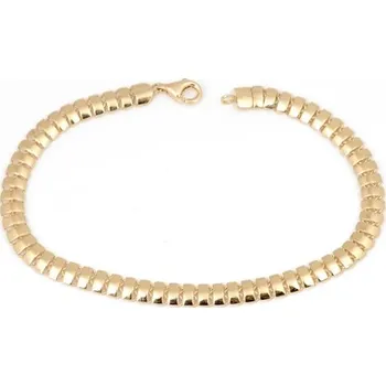 Náramek Moderní zlatý náramek 19 cm ZLNA1369F + Dárek zdarma