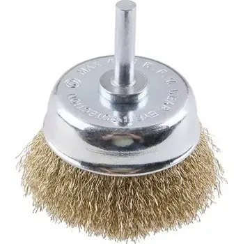 Drátěný kartáč Kartáč hrnkový vlnitý 75mm, stopka FESTA