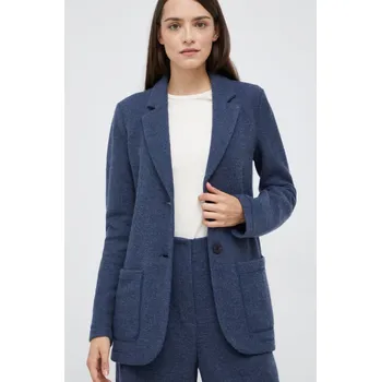 Blazer s příměsí vlny Emporio Armani 8N2G8A.2JFGZ.NOS námořnická modř 59X, vel. 40