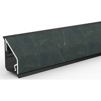 Resopal Ukončovací lišta nástěnná, Marmo Nero, 635 × 43 × 23 mm 5127451