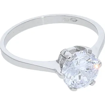 Prsten Goldstore Stříbrný prsten zirkon 7 mm Velikost: 56