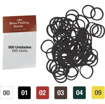 Gumičky do hřívy * ČERNÉ