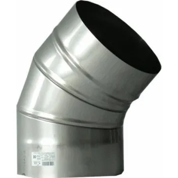 Kouřovod Komínové koleno WADEX 115, D150 mm 45°