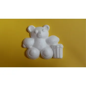 Samolepící dekorace Designová stropní a stěnová dekorace D3 z tvrdého polystyrenu - medvídek o průměru 85 mm