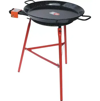Pánev Set hořák L40 Paella 40 cm tři okruhy, stojan a pánev smalt 55 cm (ideální souprava pro grilování a vaření nejen pod širým nebem)