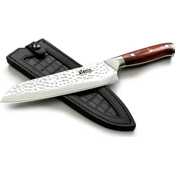 Kuchyňský nůž MaceMaker HAILSTORM SANTOKU SanMai Damaškový Kuchyňský nůž 18 cm