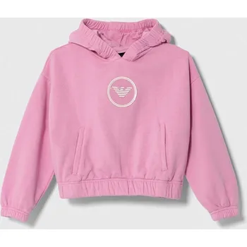 Chlapecká mikina Dětská mikina Emporio Armani 6R3M03.3J5AZ růžová 30X, vel. 124-128