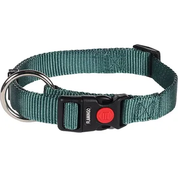 Obojek pro psa FLAMINGO Ziggi obojek (M) 40-55x2cm - tmavě zelená