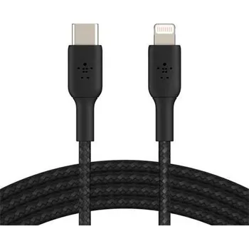 Datový kabel Belkin BOOST CHARGE™ Lightning/USB-C kabel, 1m, černý - odolný