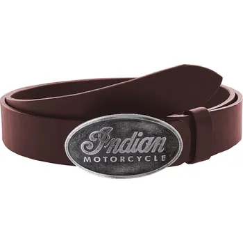 Motodoplněk RSA Kožený moto opasek se sponou Indian Motorcycle hnědý 100