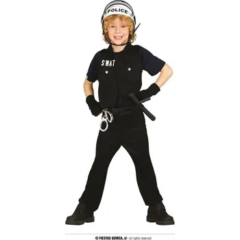 Karnevalový kostým Dětský policista SWAT kostým 10-12 let