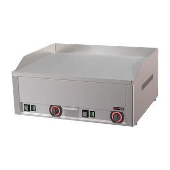 Kuchyňský gril Grilovací deska 65x48 elektrická durable chrom hladká stolní 400 V | REDFOX - FTHC 60 E