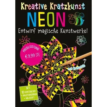 První čtění Kratzbilder für Kinder: Kreative Kratzkunst: Neon - Poitier, Anton