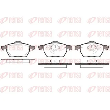 Brzdová destička Sada brzdových destiček, kotoučová brzda REMSA 0390.50