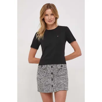 Pánské tričko Bavlněné tričko Tommy Hilfiger černá barva, WW0WW40587 99X, vel. XL