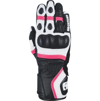 Moto rukavice Oxford RP-5 2.0 bílo-černo-růžové