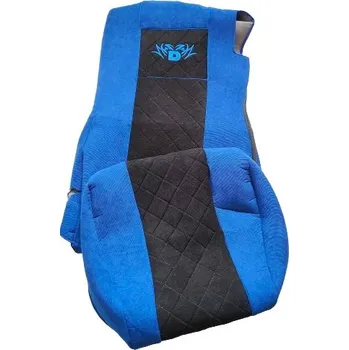 Potah sedadla Autopotahy manšestrové pro DAF 105XF/106XF/LF, modro-černá barva (č. 124)