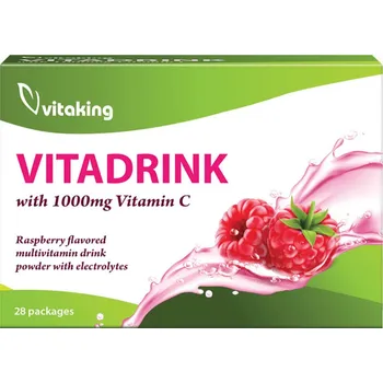 Iontový nápoj Vitaking Vitadrink Multivitamin (28 Balení, Malina)