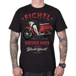 Black Heart triko BLACK HEART FICHTL Černá XL